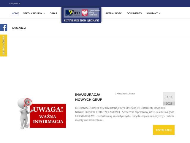 Centrum Usług Edukacyjnych - Szkoła „WIED” w Piotrkowie Trybunalskim