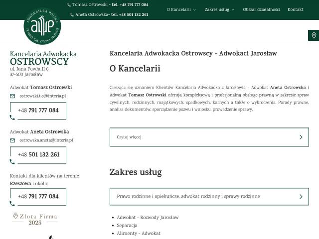 KANCELARIA ADWOKACKA ADWOKAT ANETA OSTROWSKA