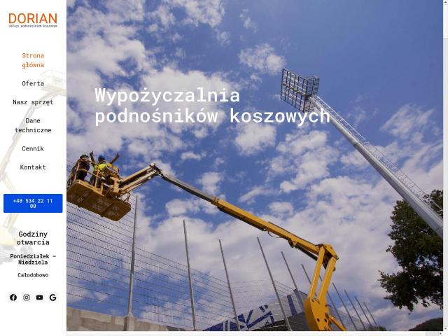 Dorian podnośniki koszowe